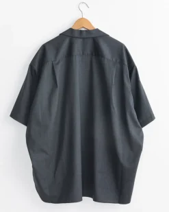 Re-Engineered Twill Overshirt in Anthracite