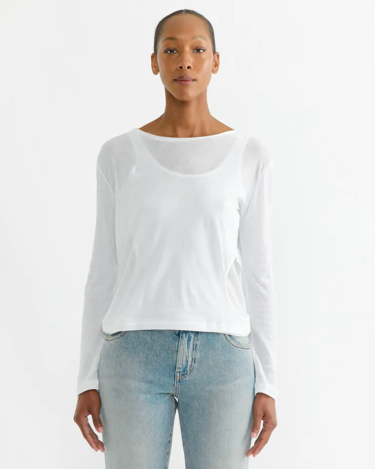Rei Long Sleeve T-Shirt in White
