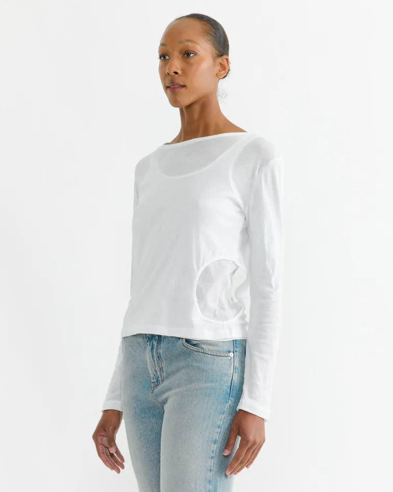 Rei Long Sleeve T-Shirt in White