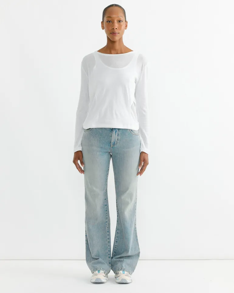 Rei Long Sleeve T-Shirt in White