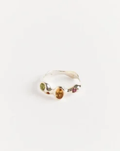 Reina Ring in Sterling Silver/Mixed Gems