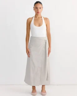 Rib Halter Top in White
