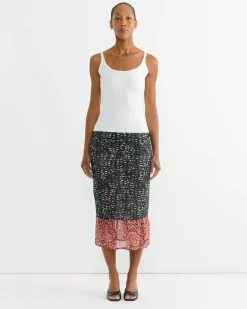 Ribbed Knit Tank in White