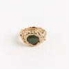 Roca Eye Ring in Gold/Jade
