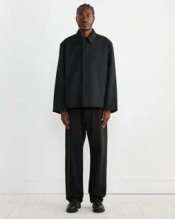 Rohe Jacket in Wool Twill Black