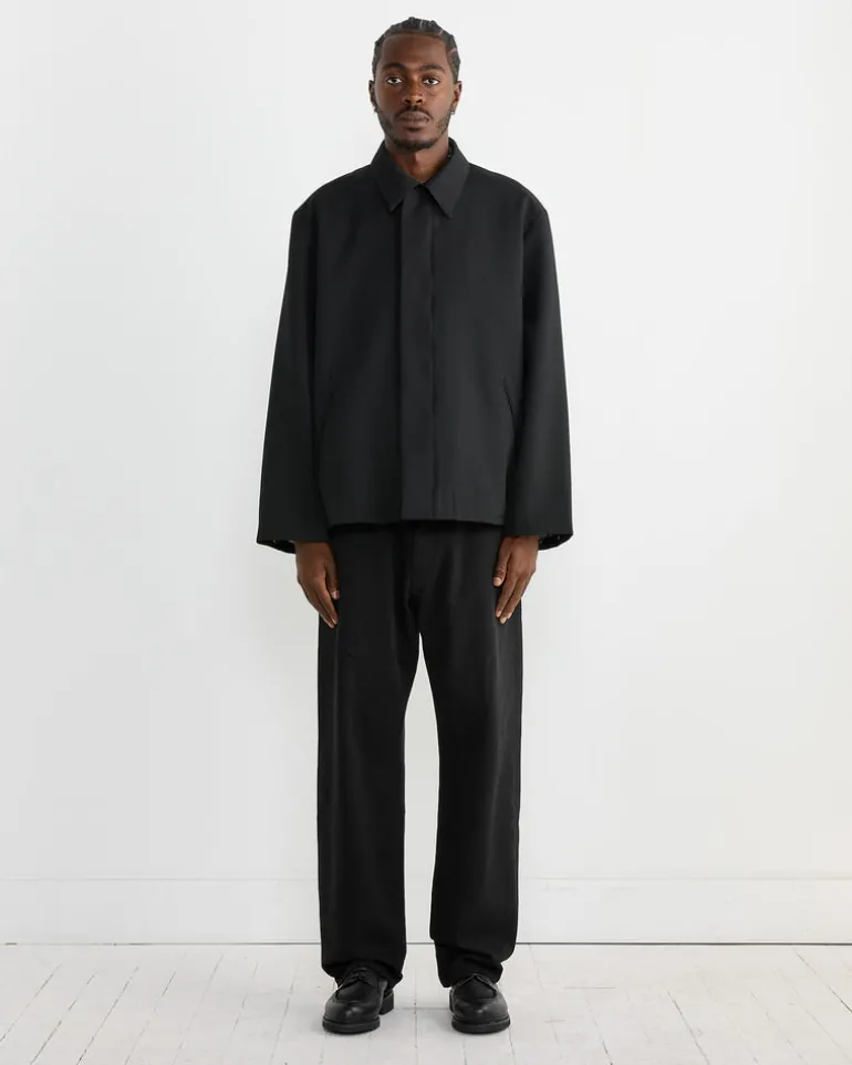Rohe Jacket in Wool Twill Black