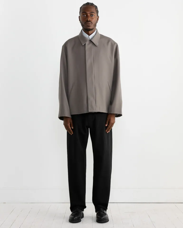 Rohe Jacket in Wool Twill Taupe