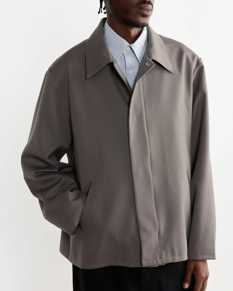 Rohe Jacket in Wool Twill Taupe