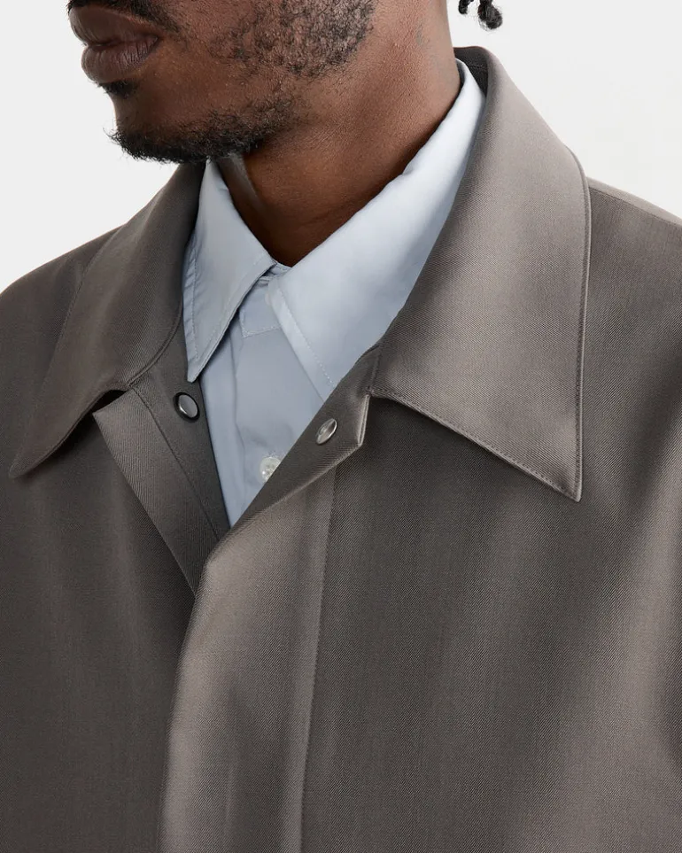 Rohe Jacket in Wool Twill Taupe