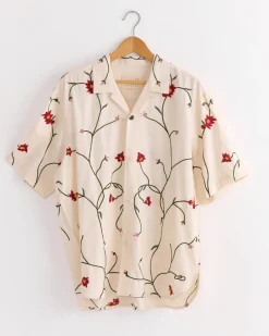 Ronen Embroidery Shirt in Natural