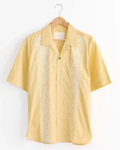 Ronen Embroidery Shirt in Flower