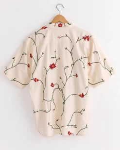 Ronen Embroidery Shirt in Natural