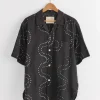 Ronen Shirt in Bandhani Charcoal
