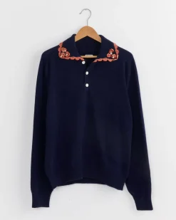Rookie Polo Knit in Navy