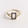 Rosetti Ring in Blue/Gold