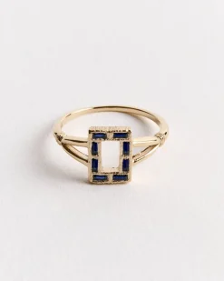 Rosetti Ring in Blue/Gold
