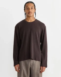 Round Neck Sweater in Brown