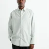 Routine Shirt in Organic Poplin Ice Green