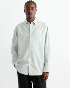 Routine Shirt in Organic Poplin Ice Green
