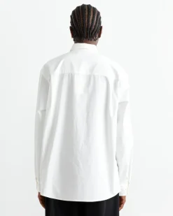 Routine Shirt in Organic Poplin White