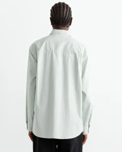 Routine Shirt in Organic Poplin Ice Green