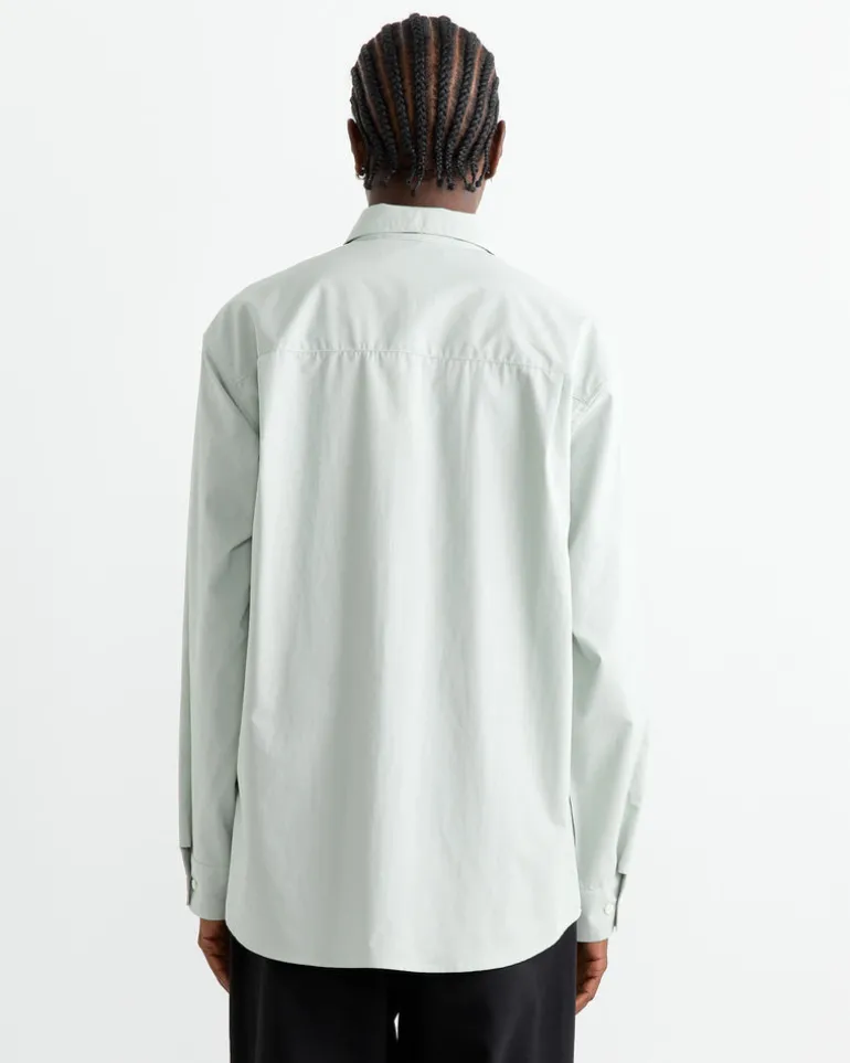 Routine Shirt in Organic Poplin Ice Green