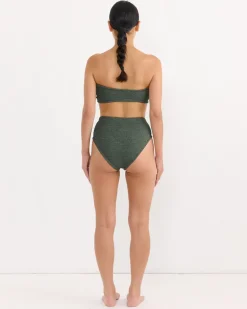 Ruby Bikini in Metallic Khaki