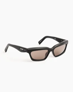 Salon Sunglasses in Matt Black/Silver/Grey