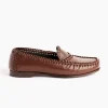 Sastre Supple Shiny Loafer in Chestnut