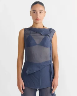Sato Top in Navy
