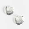 Saucer Hoops in Sterling Silver