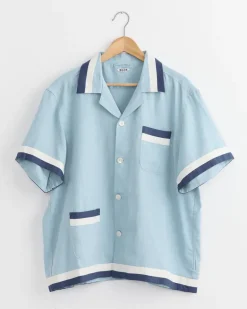 Seedling Stripe Shirt in White Blue