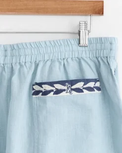 Seedling Stripe Short in White Blue