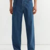 Selvedge Denim Belted Pant in Indigo
