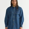 Selvedge Denim Shirt in Indigo