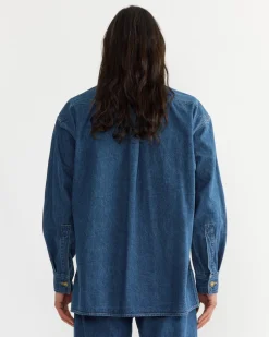 Selvedge Denim Shirt in Indigo