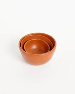 Set Of 3 Bowls in Round