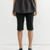 Shirring Organza Belt Skirt in Charcoal