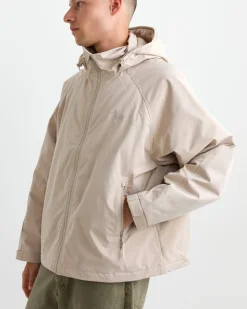 Short Military Parka in Stone