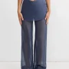 Silk Archive Pant in Navy
