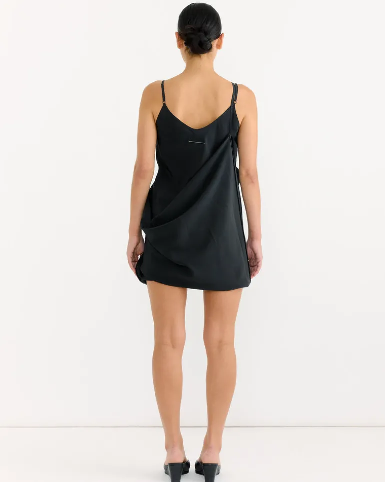 Silk Maxi Dress in Black