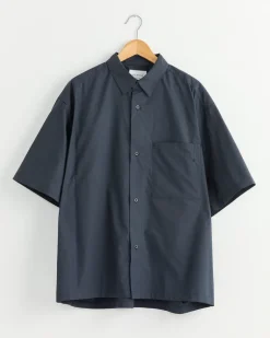 Silk Mixed Shirt in Charcoal