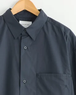 Silk Mixed Shirt in Charcoal