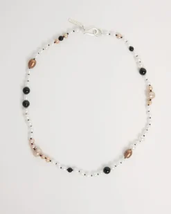 Sirena Pearl Neckace in Multi Color Pearls