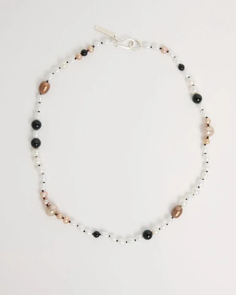 Sirena Pearl Neckace in Multi Color Pearls