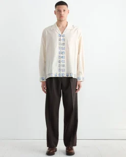 Ski Season Shirt in Ecru