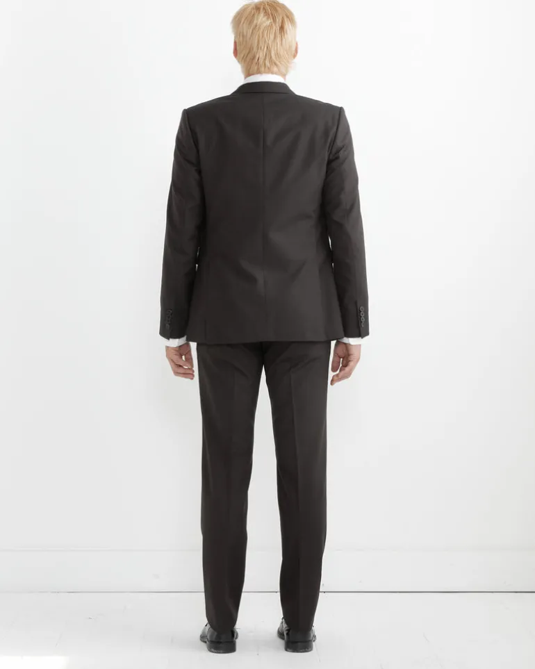 Slim Fit Suit in Dark Brown