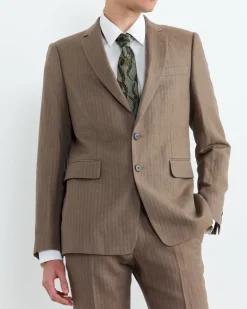 Slim Fit Suit in Tan