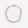 Small Circle Link Bracelet in Sterling Silver