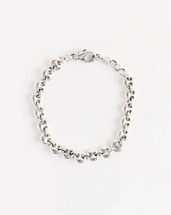 Small Circle Link Bracelet in Sterling Silver
